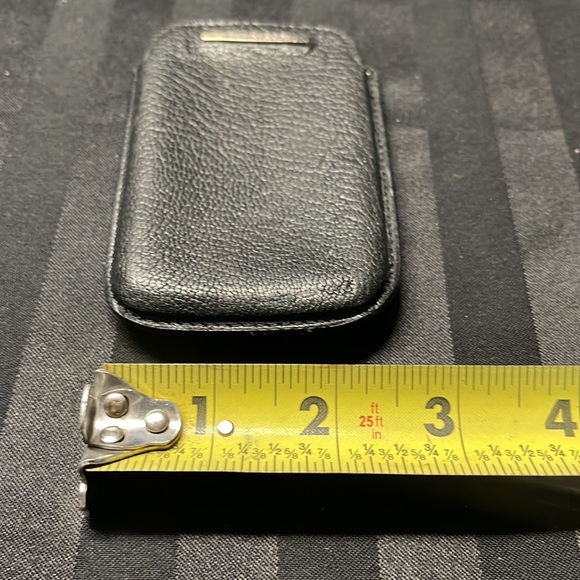 Tiffany & Co. Black Leather Phone/Card Case made in Spain - Picture 3 of 8